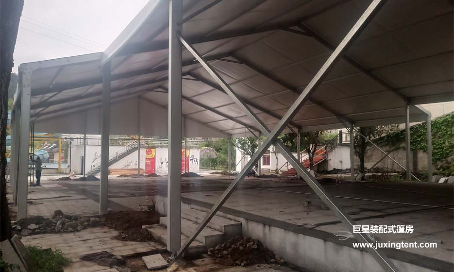 安吉景區(qū)待客用篷22米跨